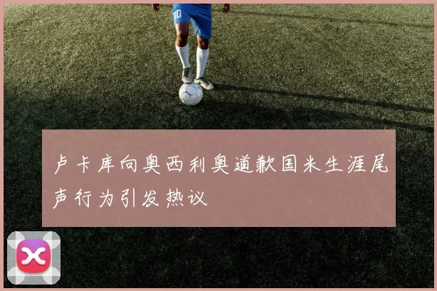 卢卡库向奥西利奥道歉国米生涯尾声行为引发热议
